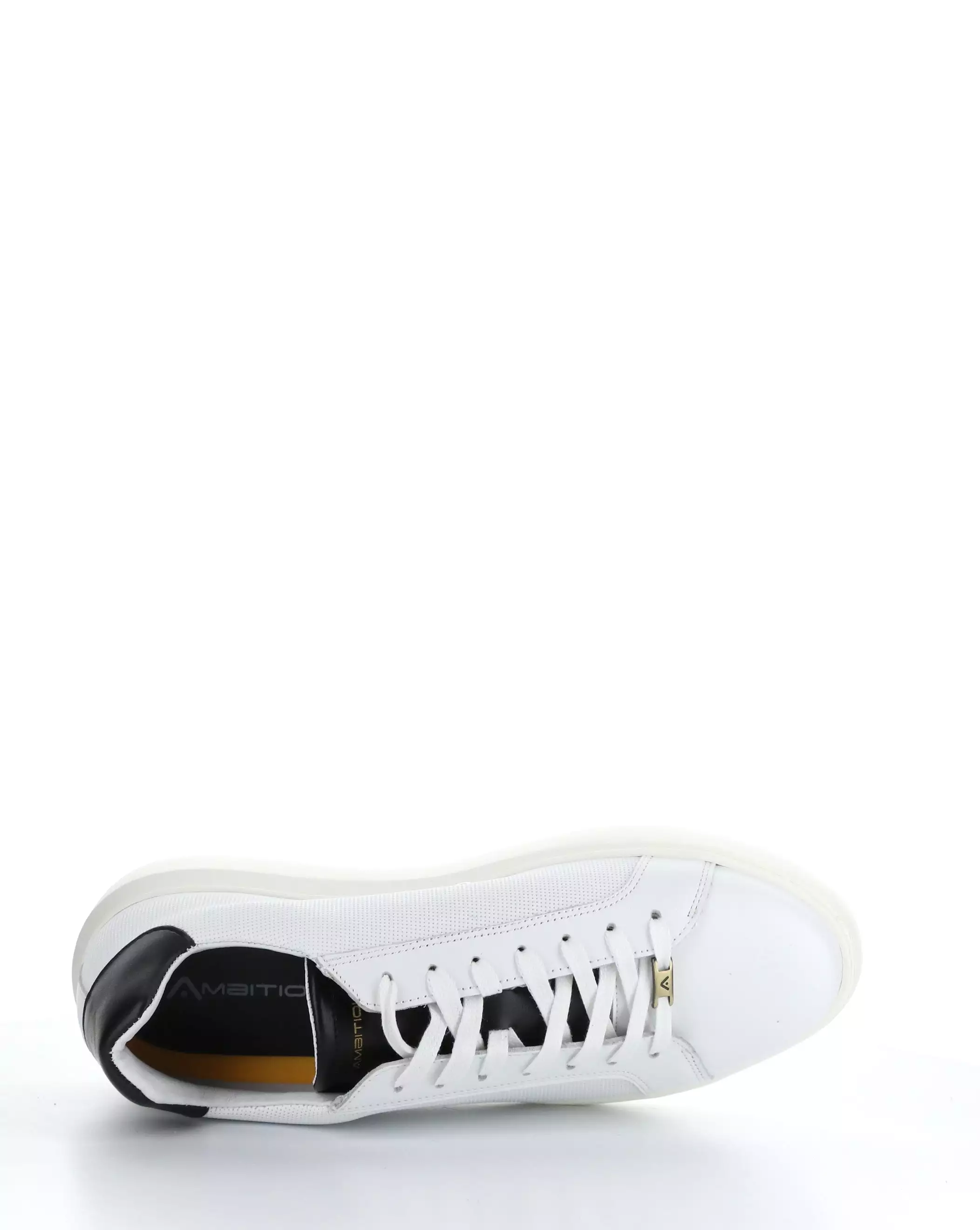 10634A WHITE/BLACK Lace-up Shoes