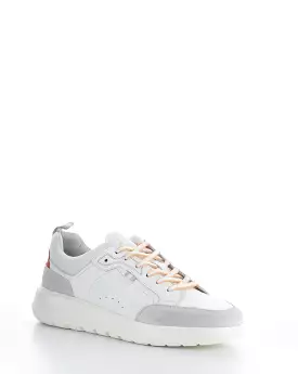 12806 WHITE/ORANGE Lace-up Shoes