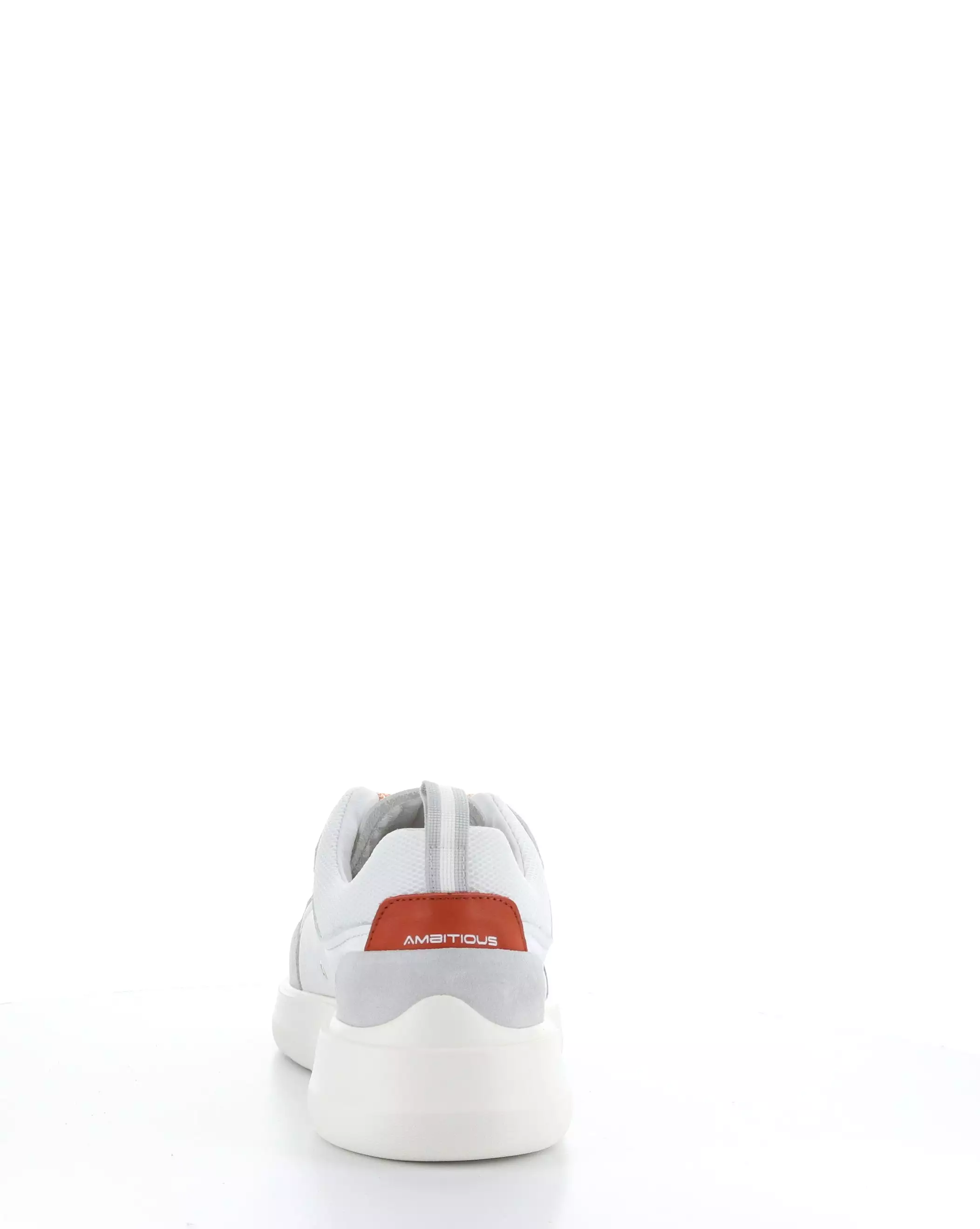 12806 WHITE/ORANGE Lace-up Shoes