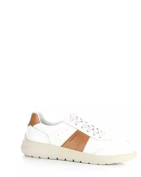 12863 WHITE/COGNAC Lace-up Shoes