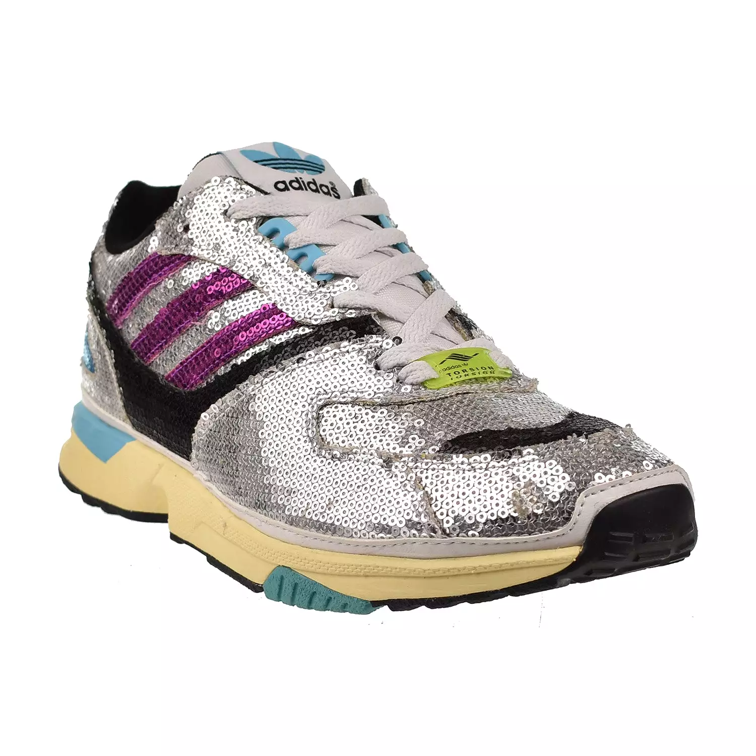 Adidas ZX 4000 Women's Shoes Glitter Silver-Purple