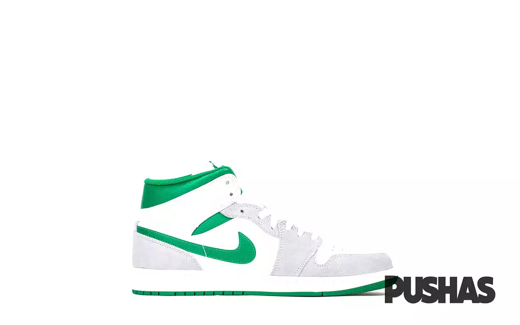 Air Jordan 1 Mid 'Grey Pine Green'