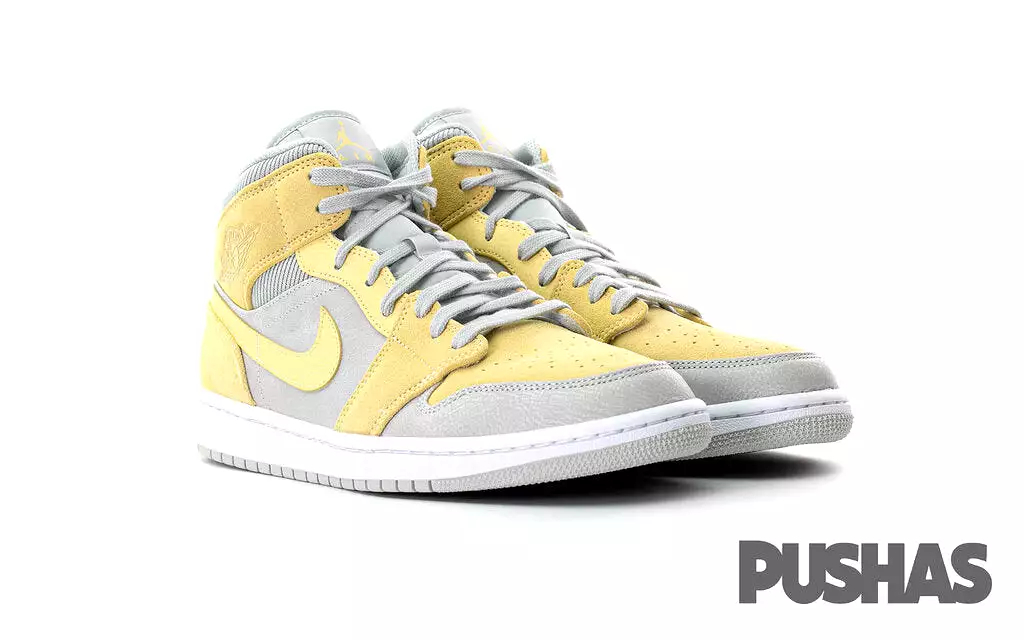 Air Jordan 1 Mid 'Mixed Textures Yellow' (2020)