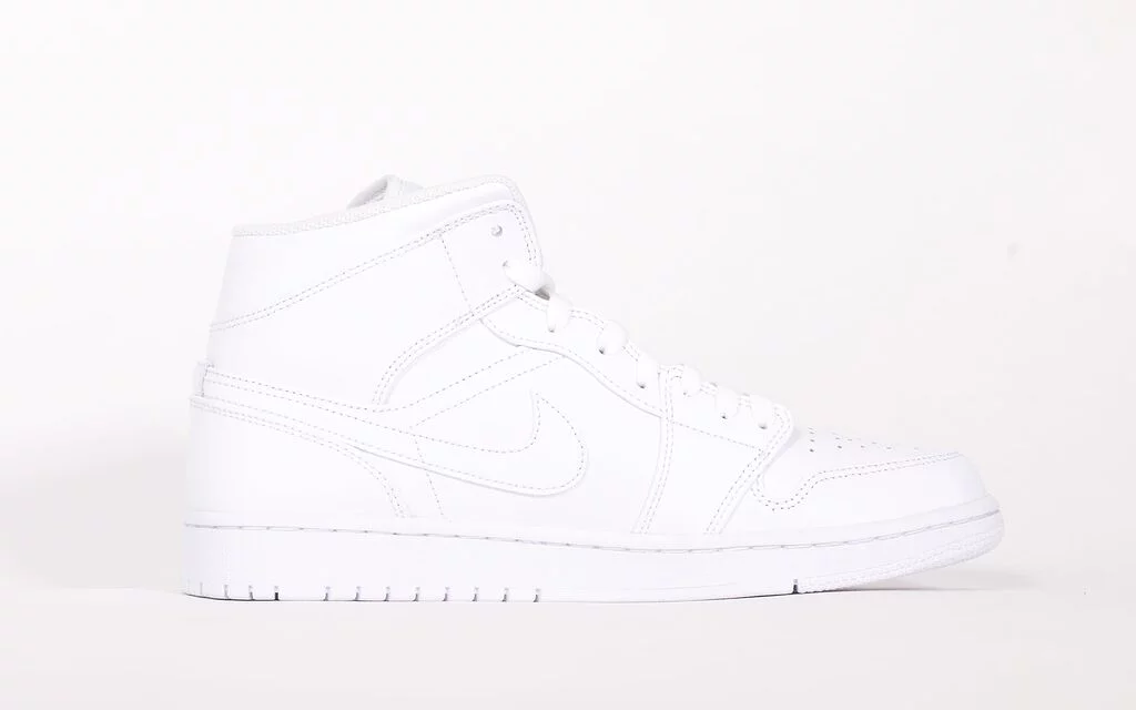 Air Jordan 1 Mid 'Triple White 2.0' (2020)