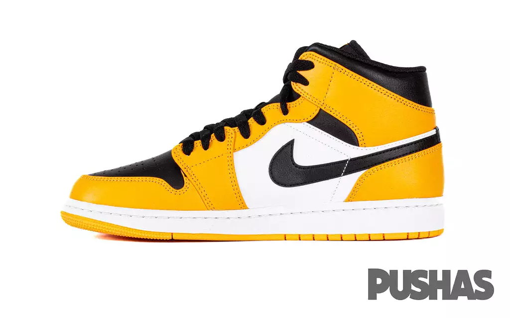 Air Jordan 1 Mid 'Yellow Black White' (2022)