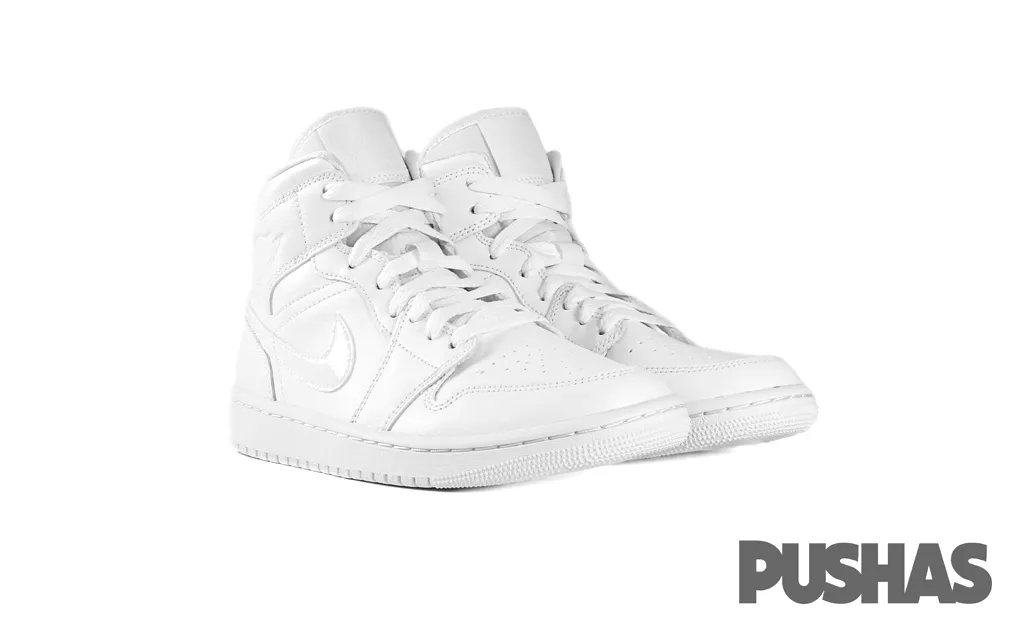 Air Jordan Mid 'Triple White' Women's (2022)