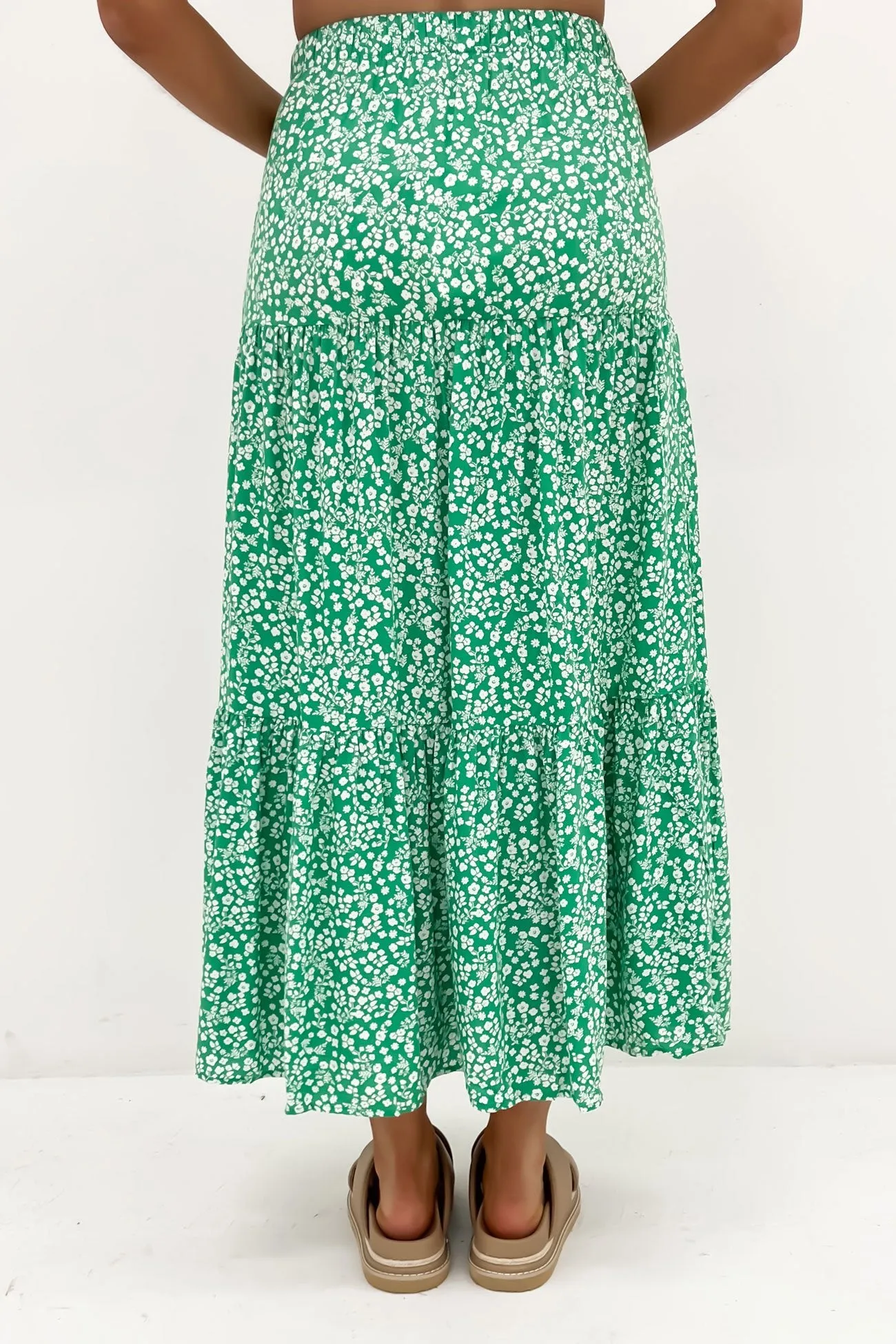 Amalfi Maxi Skirt Green