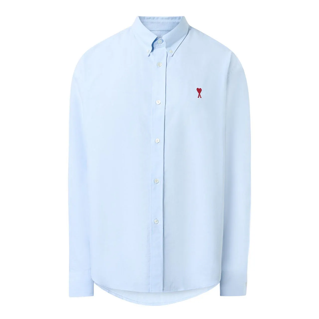 AMI PARIS Casual Boxy Fit Shirt - Sky Blue