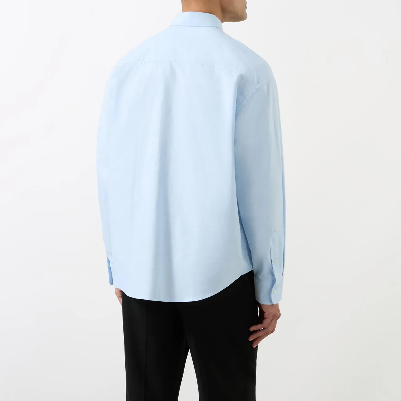 AMI PARIS Casual Boxy Fit Shirt - Sky Blue