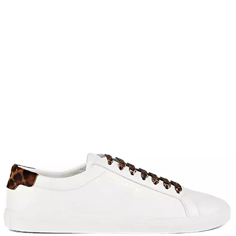 Andy Pony Leopard Sneakers, White/Leopard