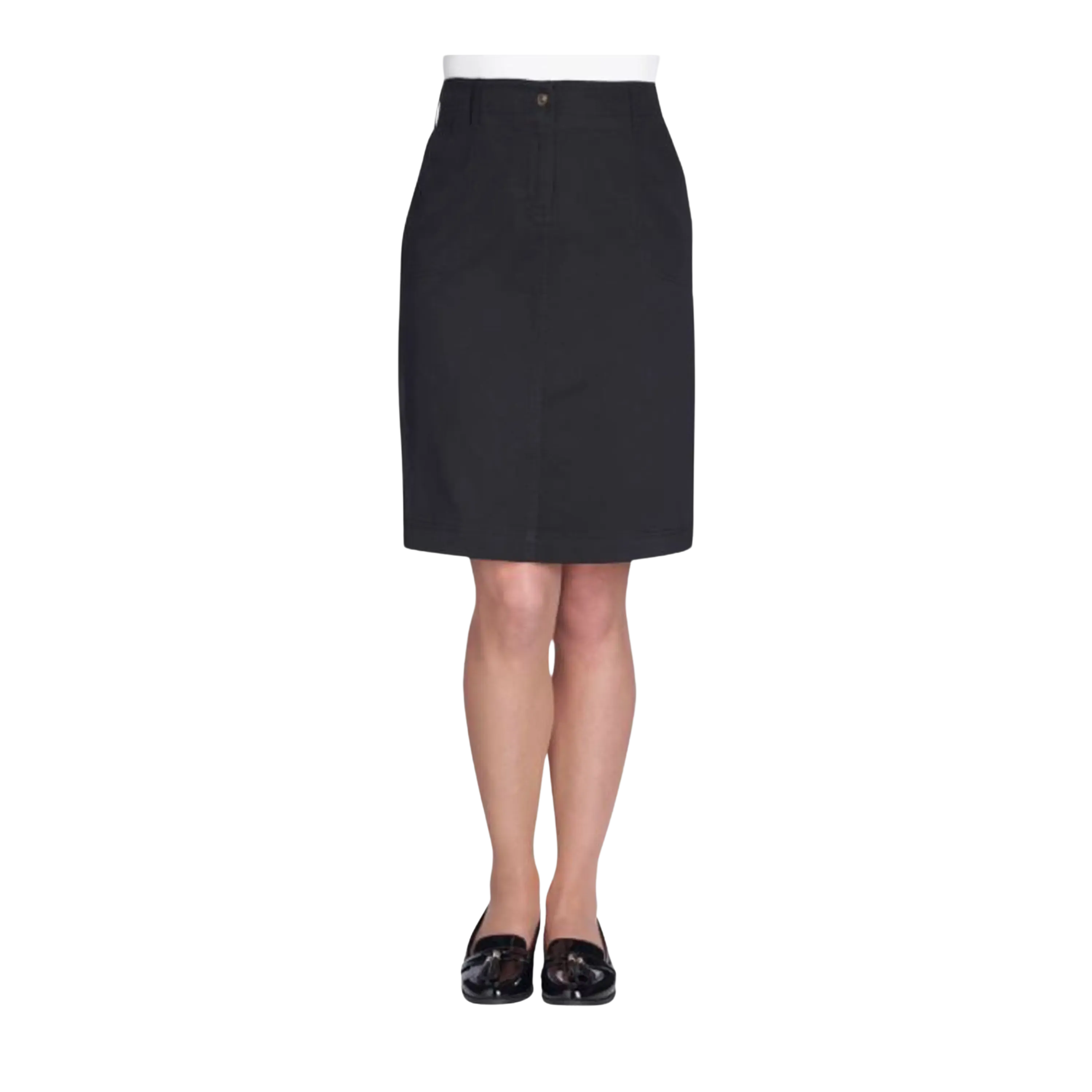 Austin Chino Skirt in Black