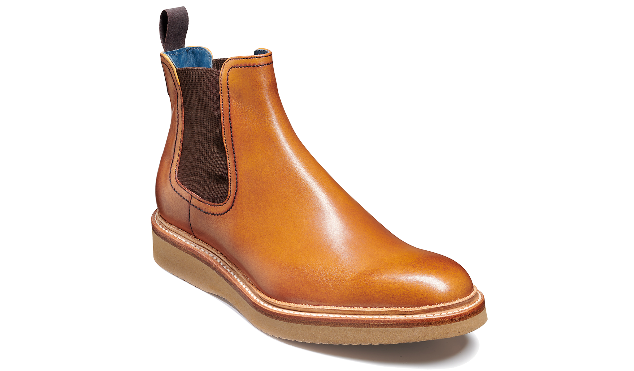 Barker Fred Chelsea Boot  - Rosewood Hand Painted