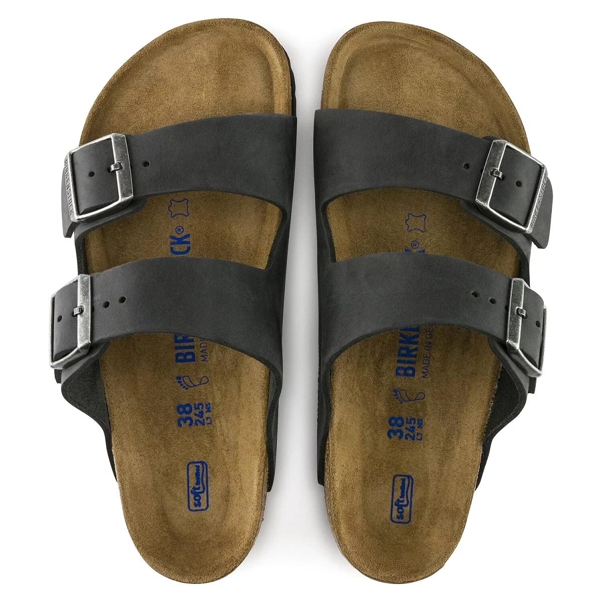 Birkenstock Arizona Soft Footbed - Black Oiled Leather