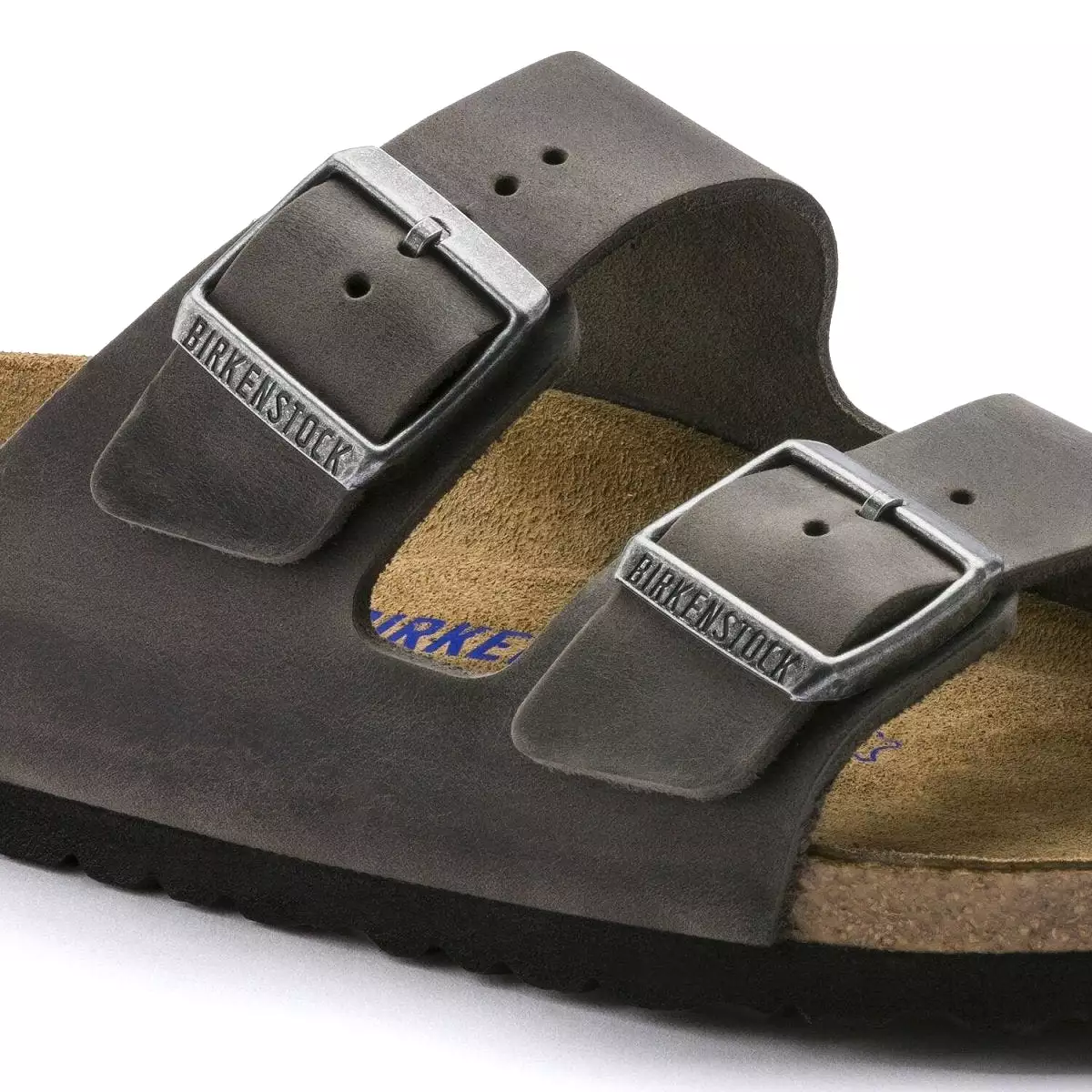 Birkenstock Arizona Soft Footbed - Iron Oiled Leather