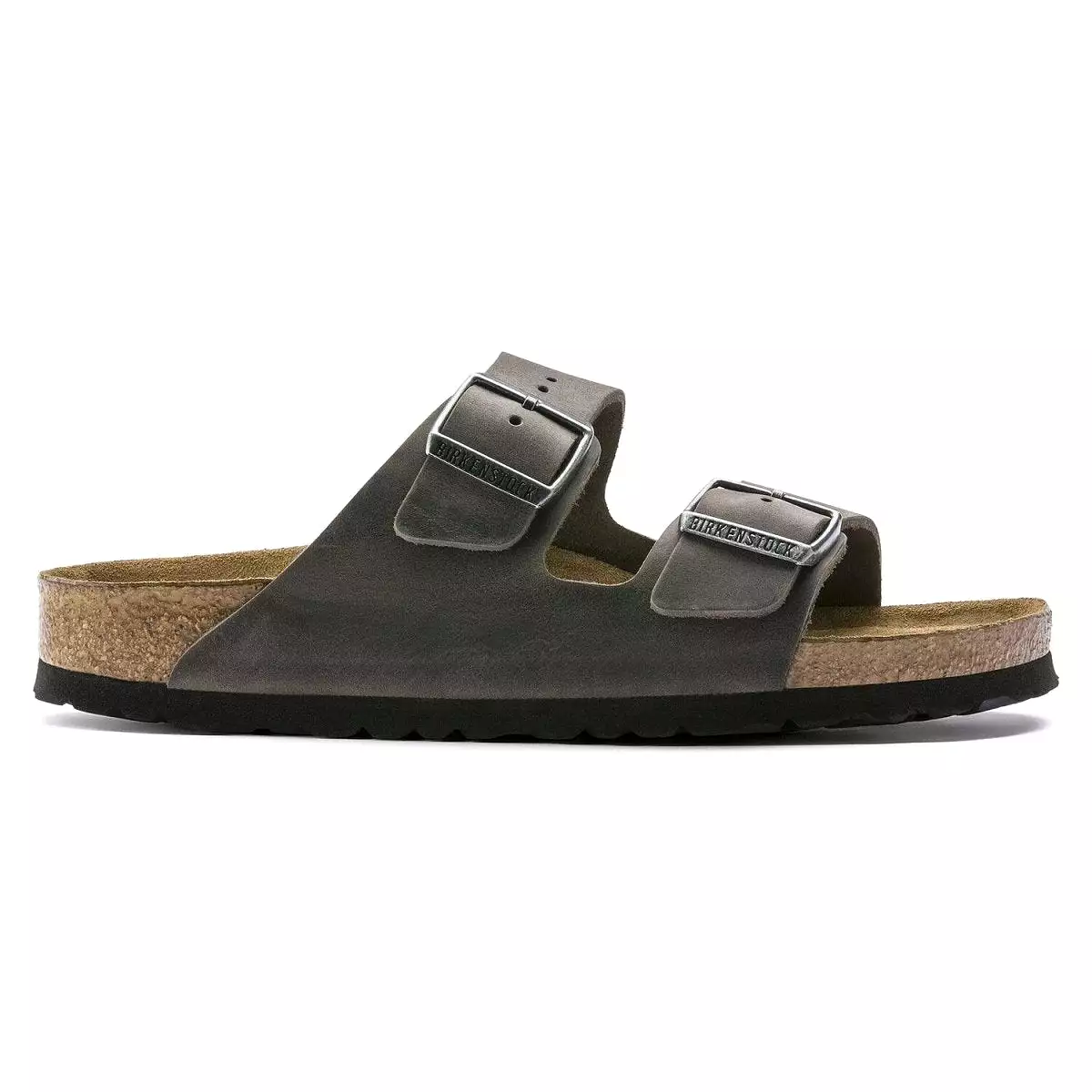 Birkenstock Arizona Soft Footbed - Iron Oiled Leather