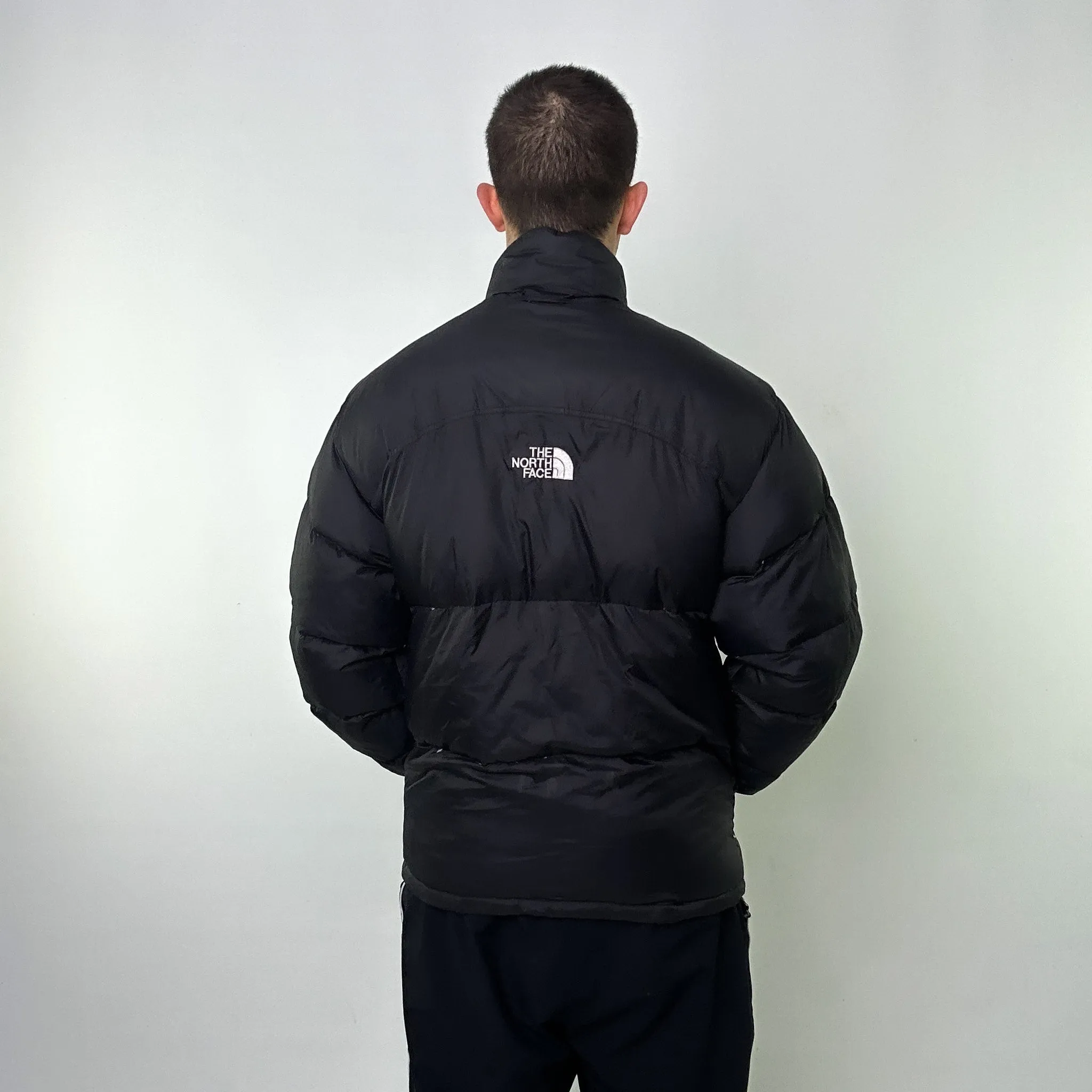 Black 80s The North Face 700 Series Wave Nuptse Puffer Jacket Coat (XL)