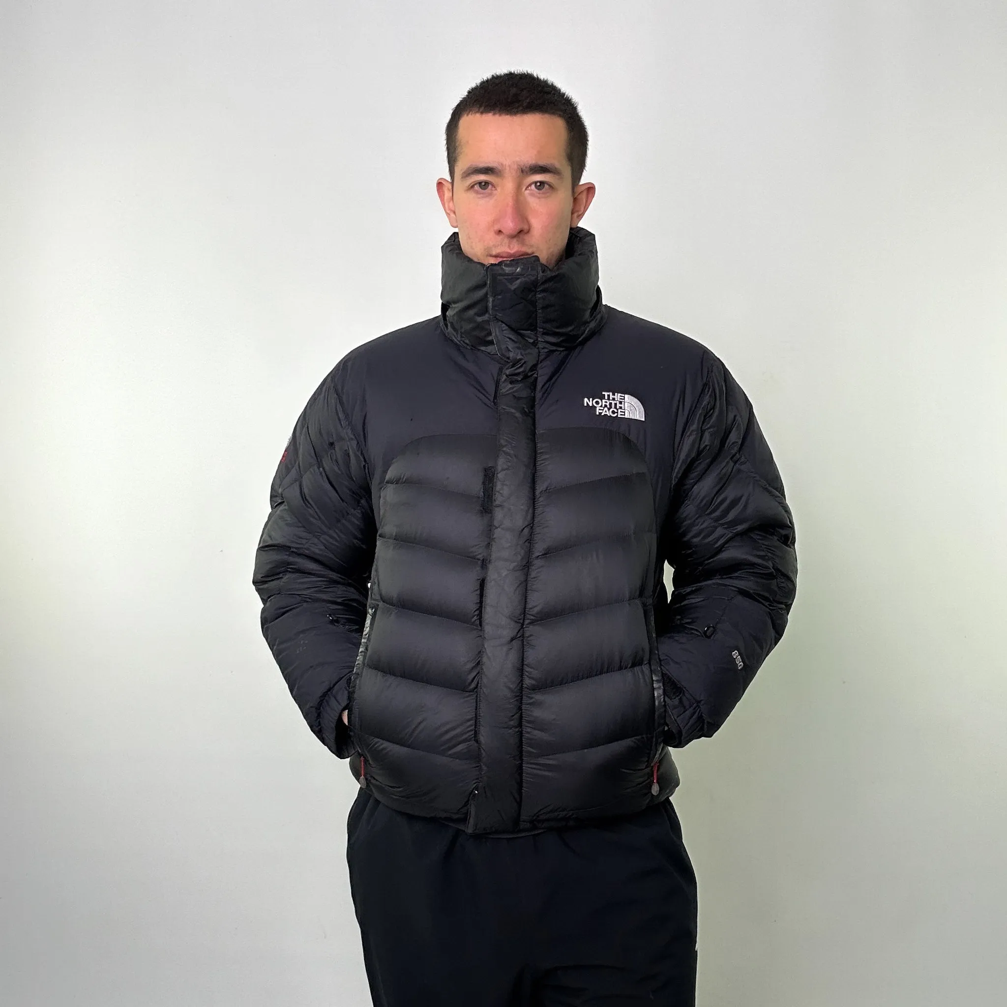 Black 90s The North Face 850 Summit Series Puffer Jacket Coat (M)