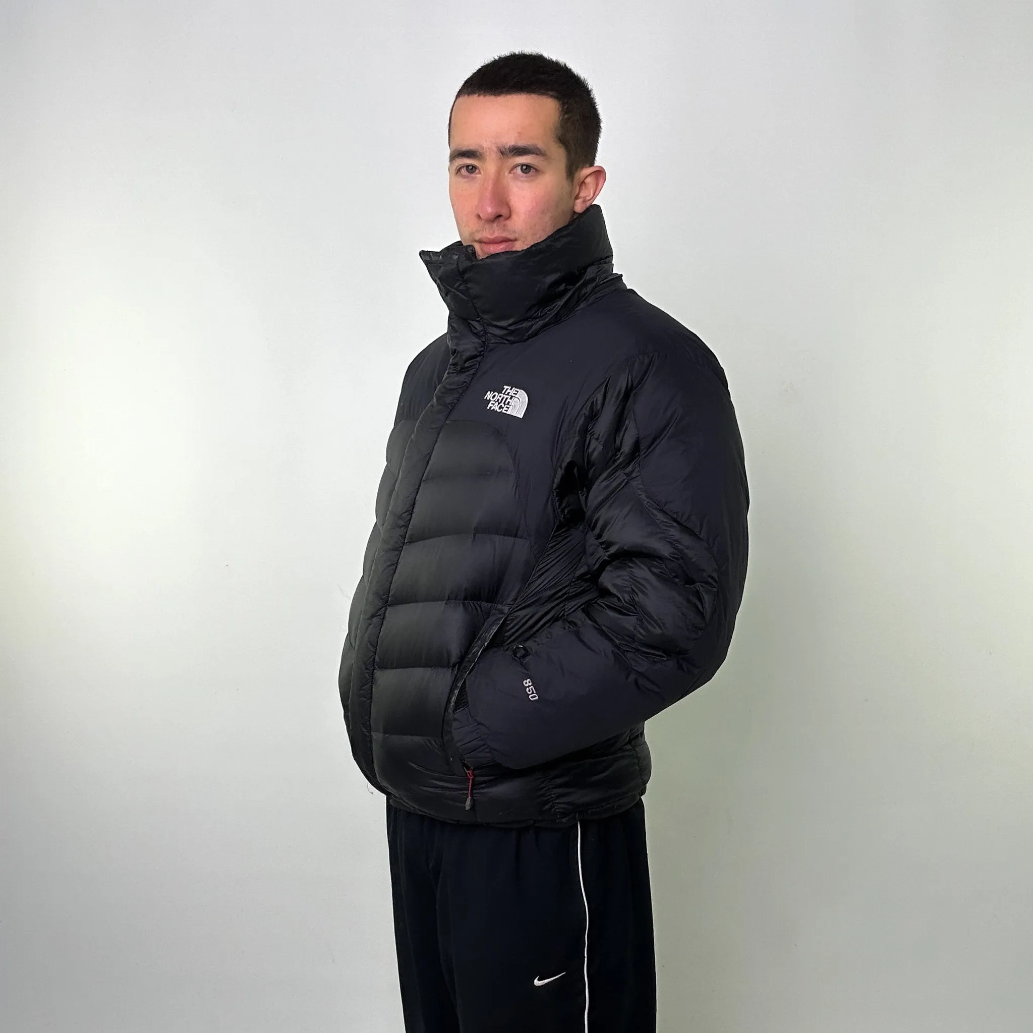 Black 90s The North Face 850 Summit Series Puffer Jacket Coat (M)