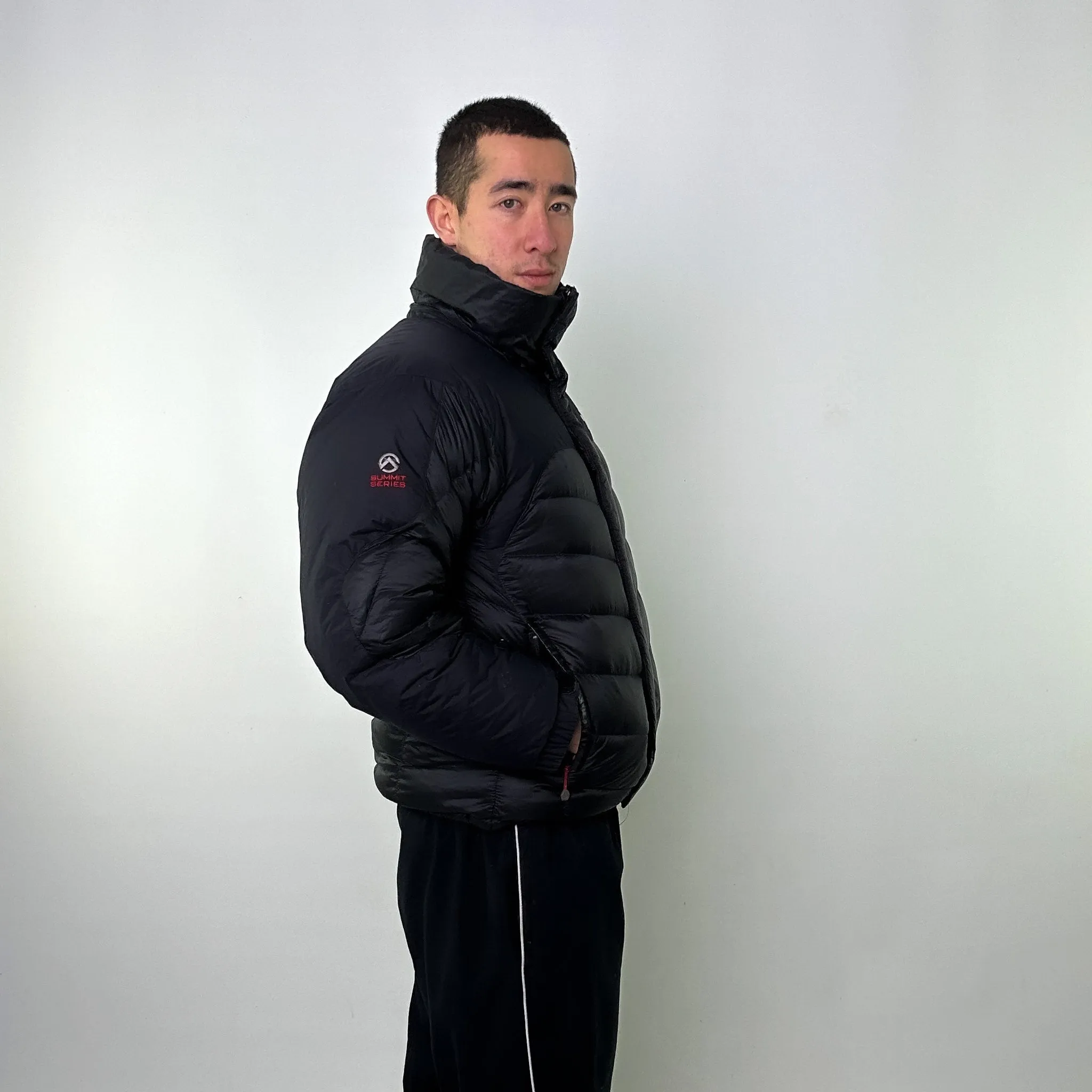 Black 90s The North Face 850 Summit Series Puffer Jacket Coat (M)