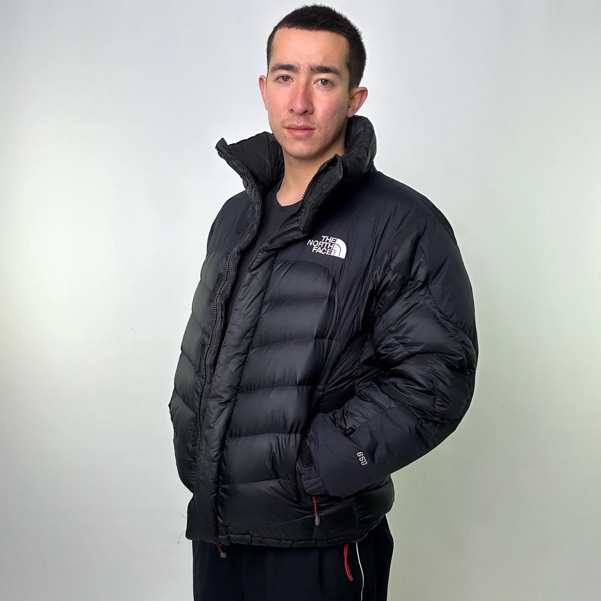 Black 90s The North Face 850 Summit Series Puffer Jacket Coat (M)