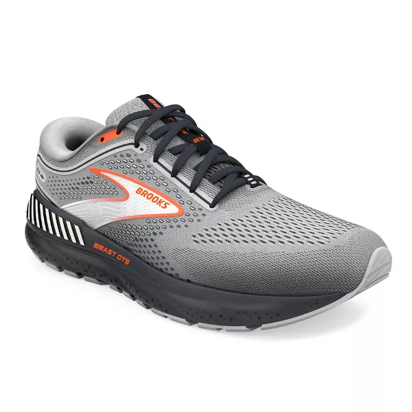 Brooks Men's Beast GTS 23 Grey/Scarlet/Ebony