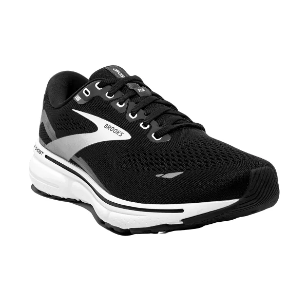 Brooks Men's Ghost 15 Black/Blackened Pearl/White