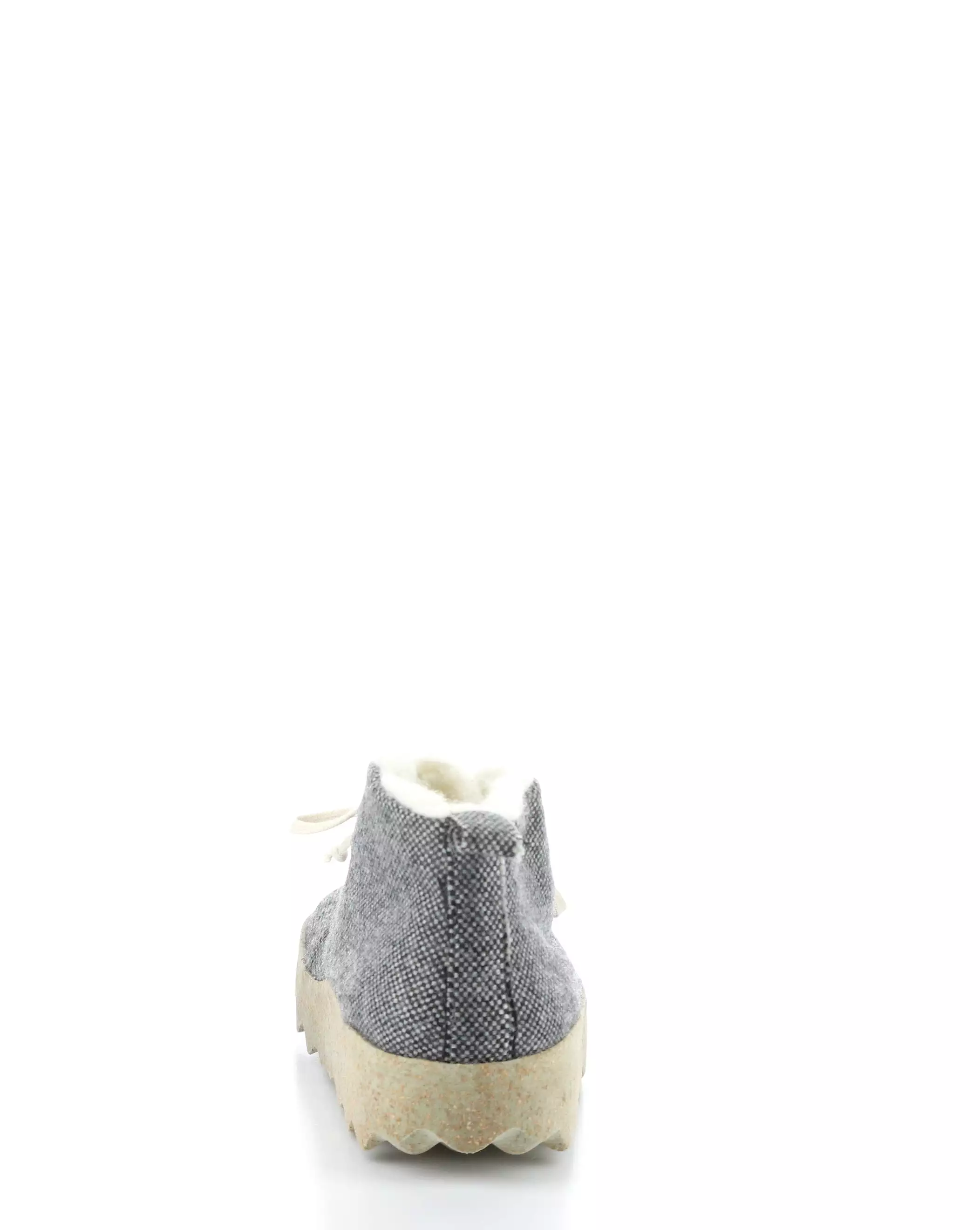 CAKE136ASP Grey Round Toe Boots