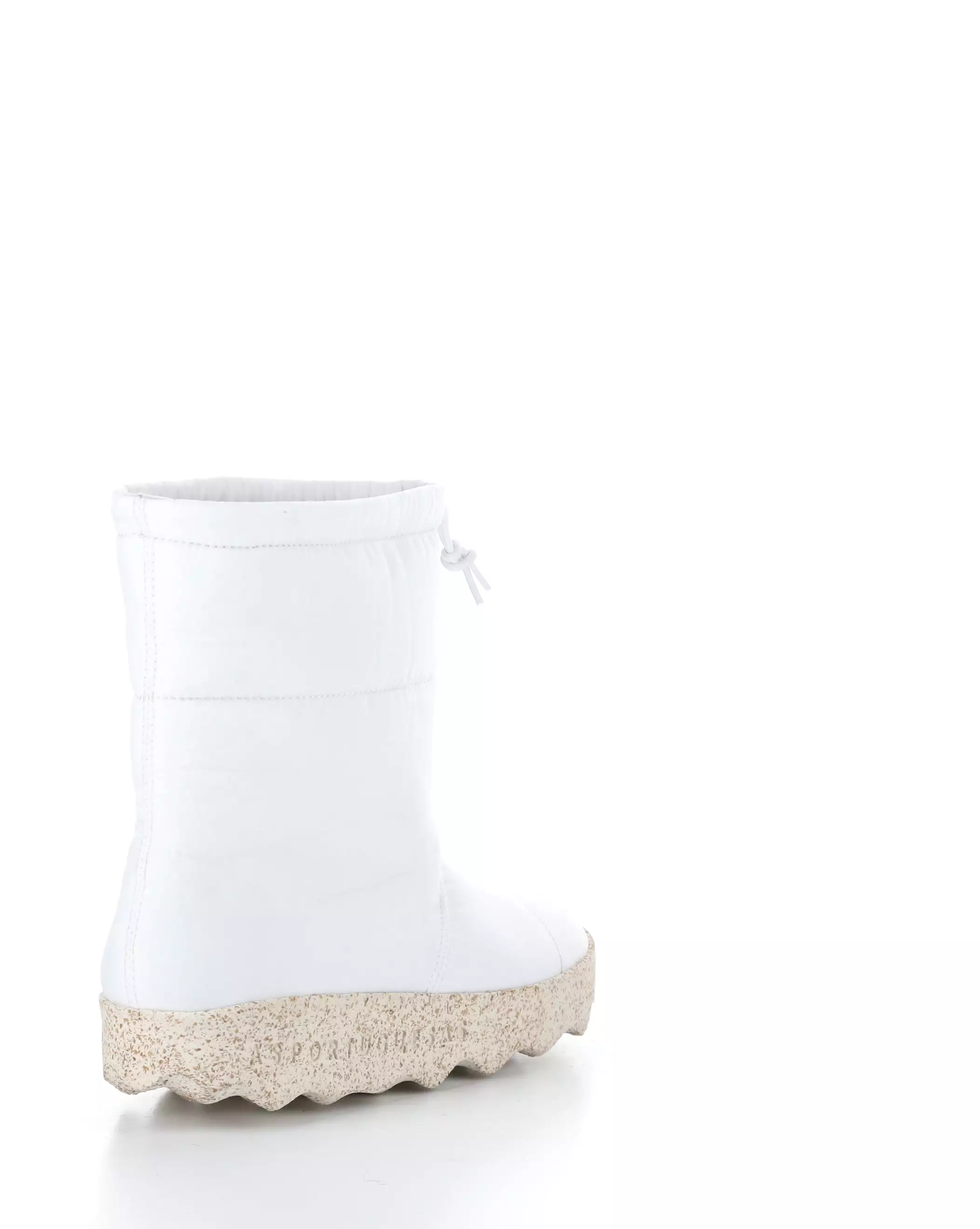 CALE142ASP White Round Toe Boots