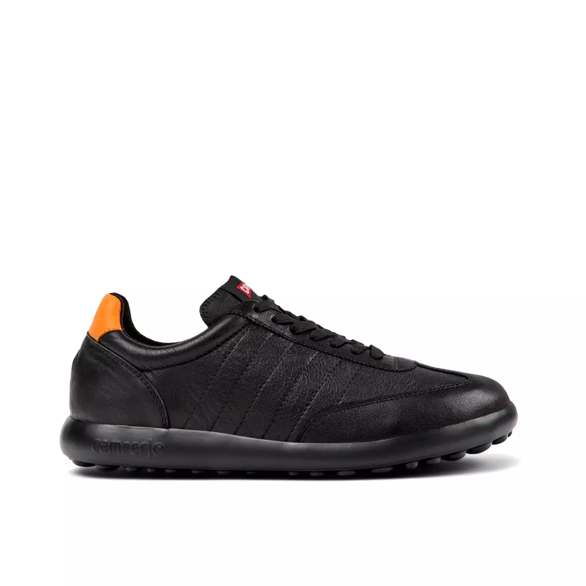 Camper Pelotas XLite Black and orange sneakers for men   