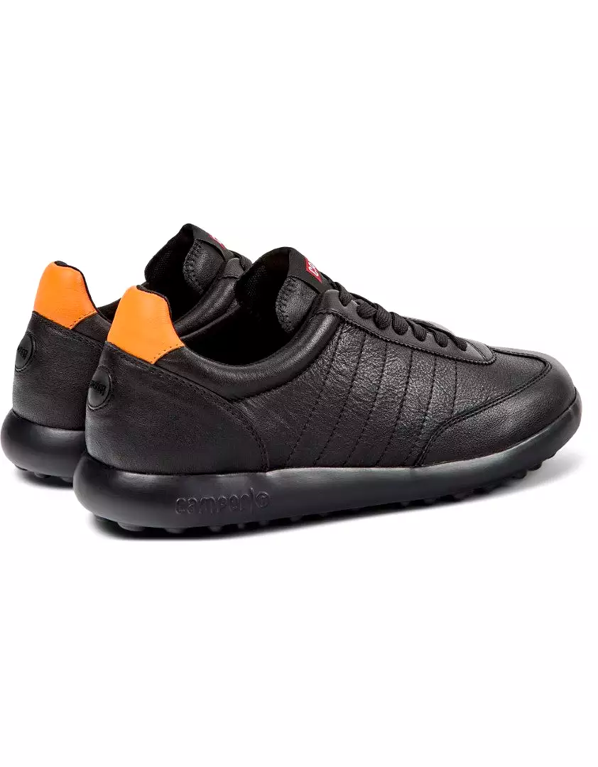 Camper Pelotas XLite Black and orange sneakers for men   