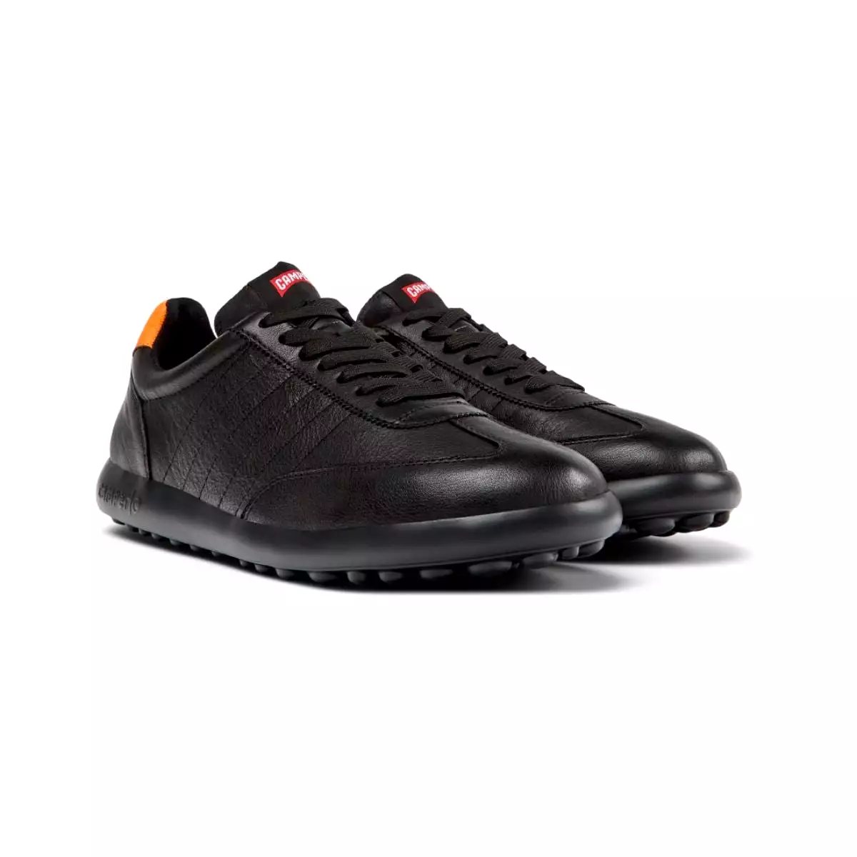 Camper Pelotas XLite Black and orange sneakers for men   