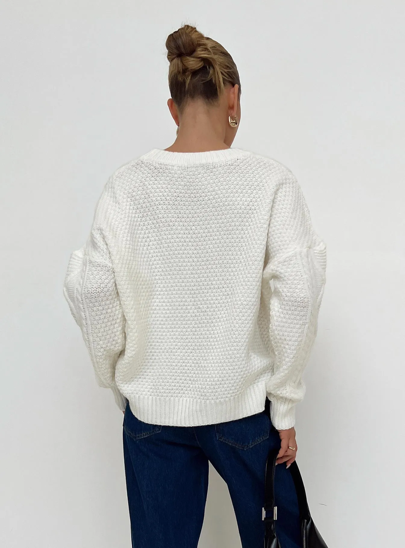 Canlish Cable Sweater Cream