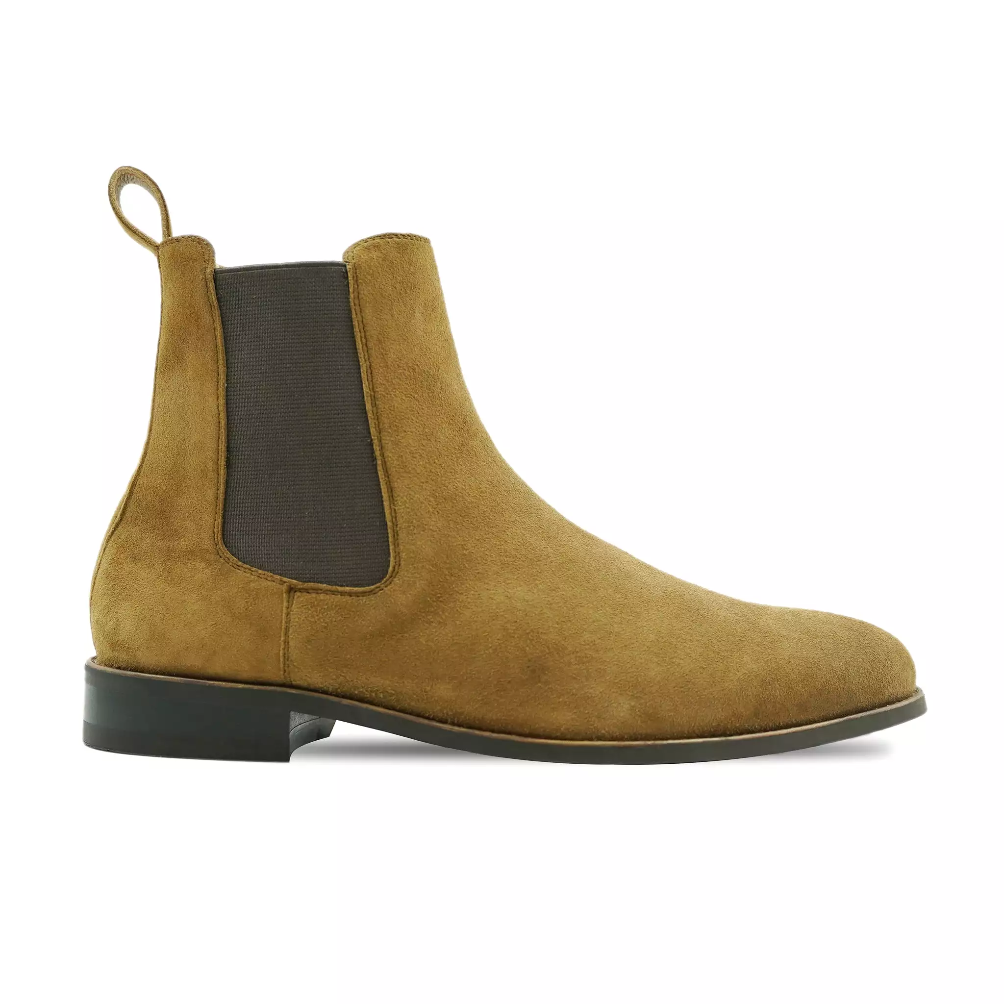 Cheste - Men's Camel Kid Suede Chelsea Boot