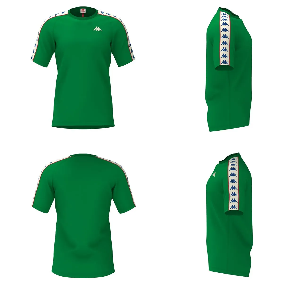 Completino estivo KAPPA 222 Banda t-shirt + pantaloncino bianco verde/bianco antico/rosso