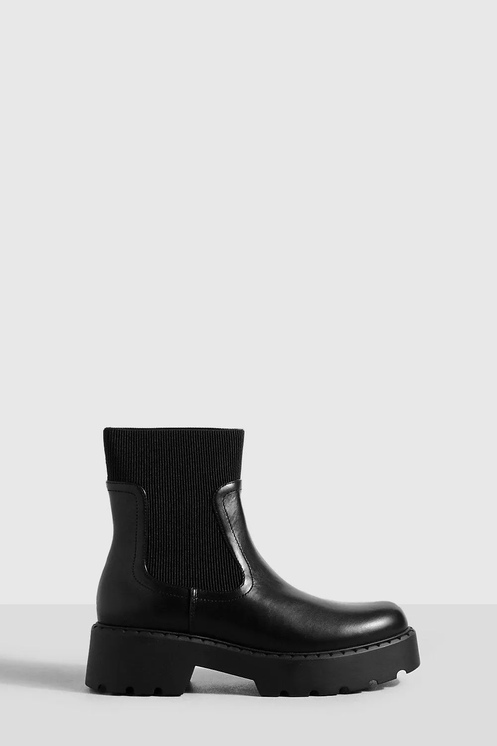 Elastic Panel Chunky Chelsea Boots