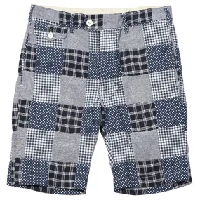 Engineered Garments Cambridge ShortsNavy Patchwork