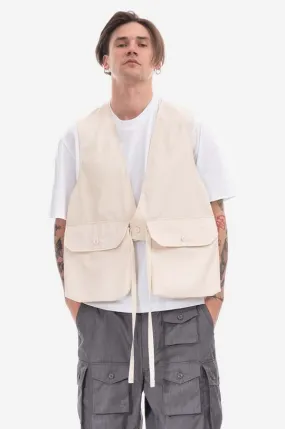 Engineered Garments vest men’s beige color