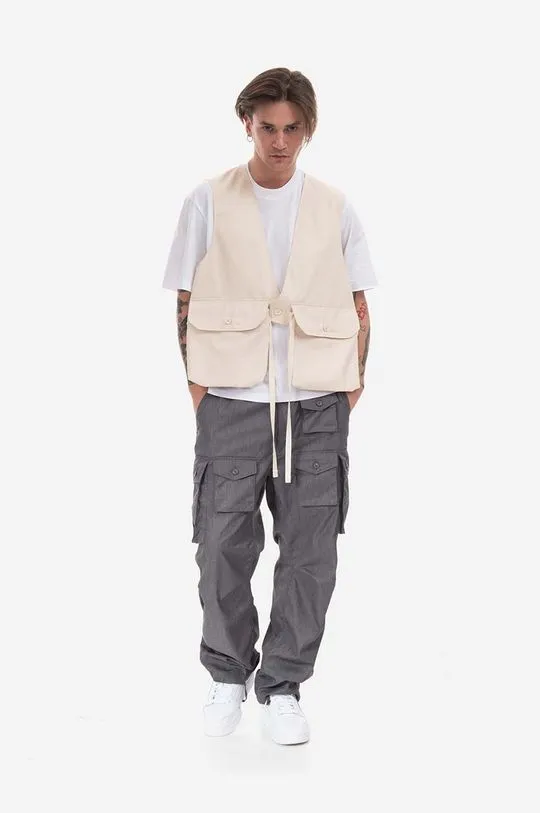 Engineered Garments vest men’s beige color