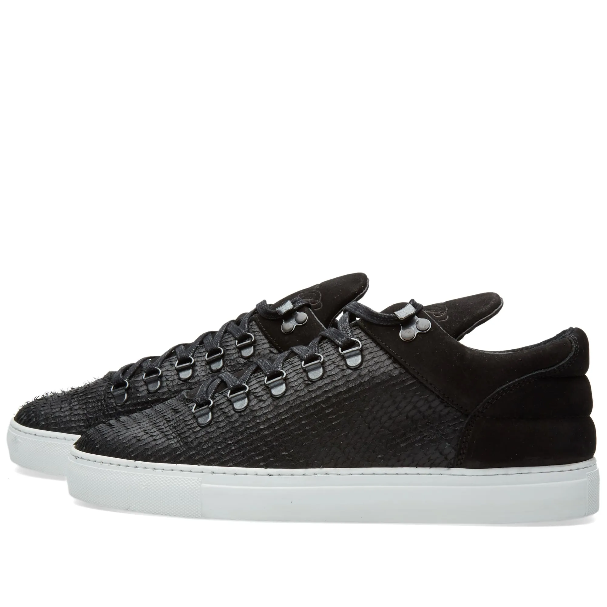 Filling Pieces Mountain Cut SneakerBlack Hairy Fur