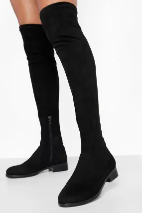 Flat Over The Knee Thigh High Boot