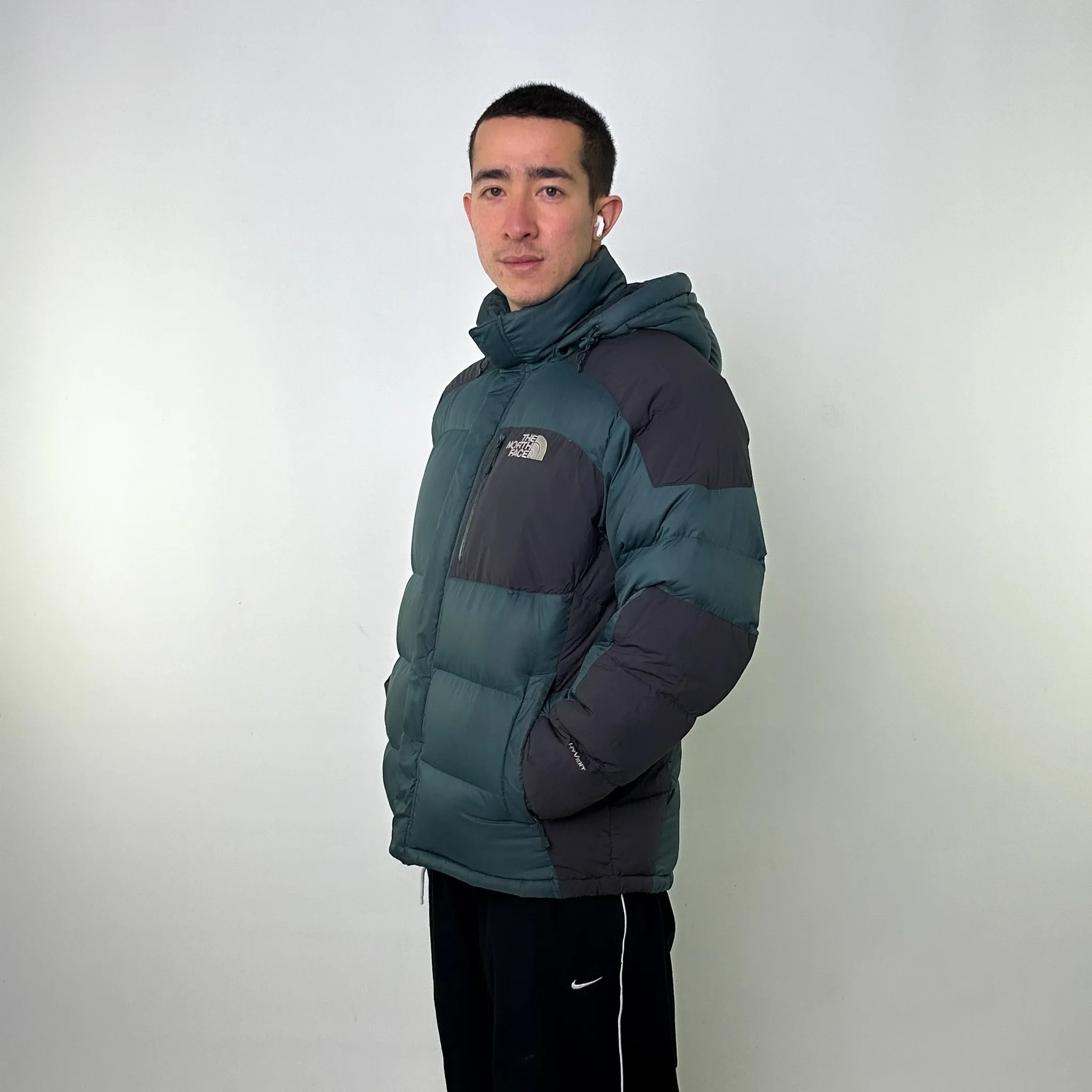 Green 90s The North Face 700 Series Nuptse Puffer Jacket Coat (L)