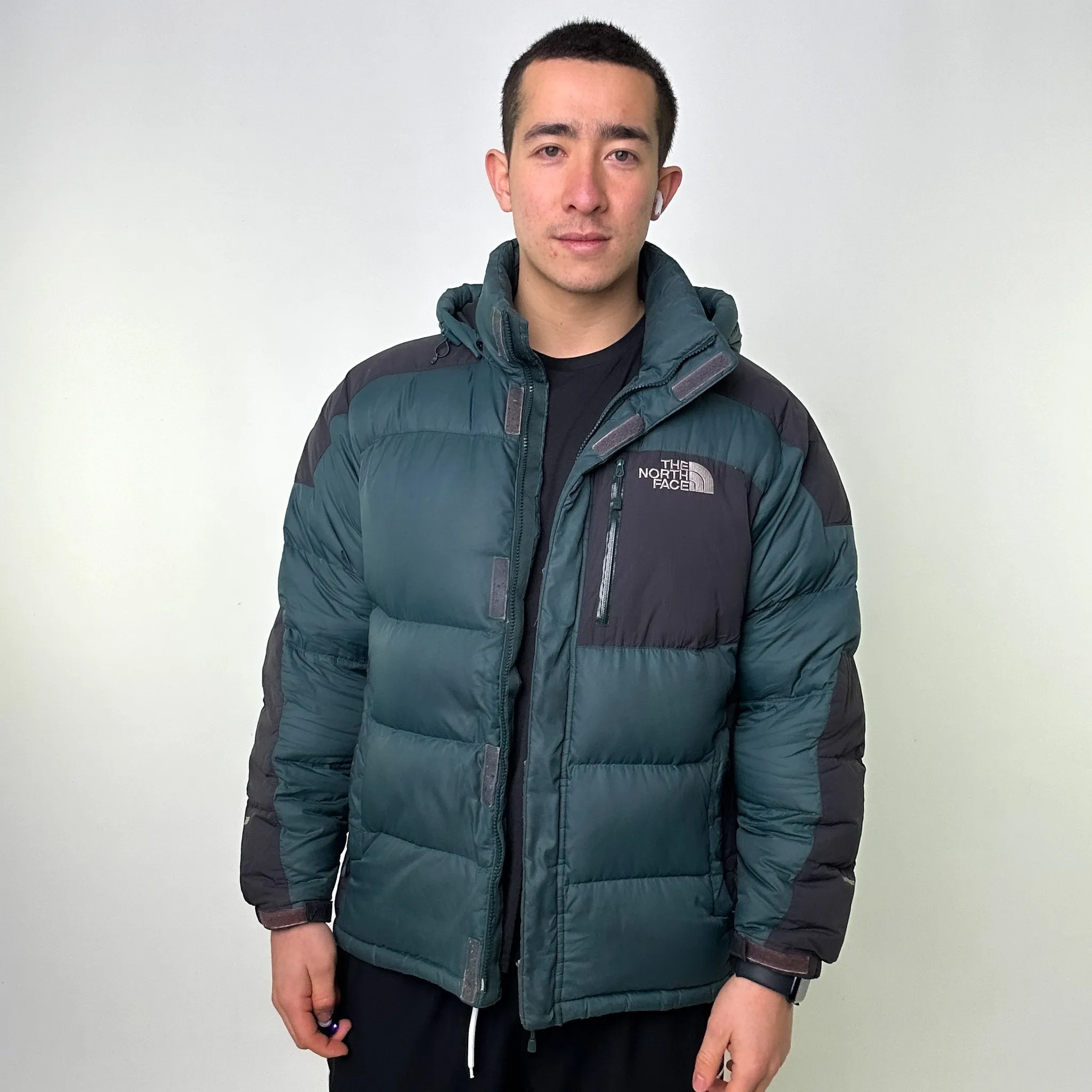 Green 90s The North Face 700 Series Nuptse Puffer Jacket Coat (L)