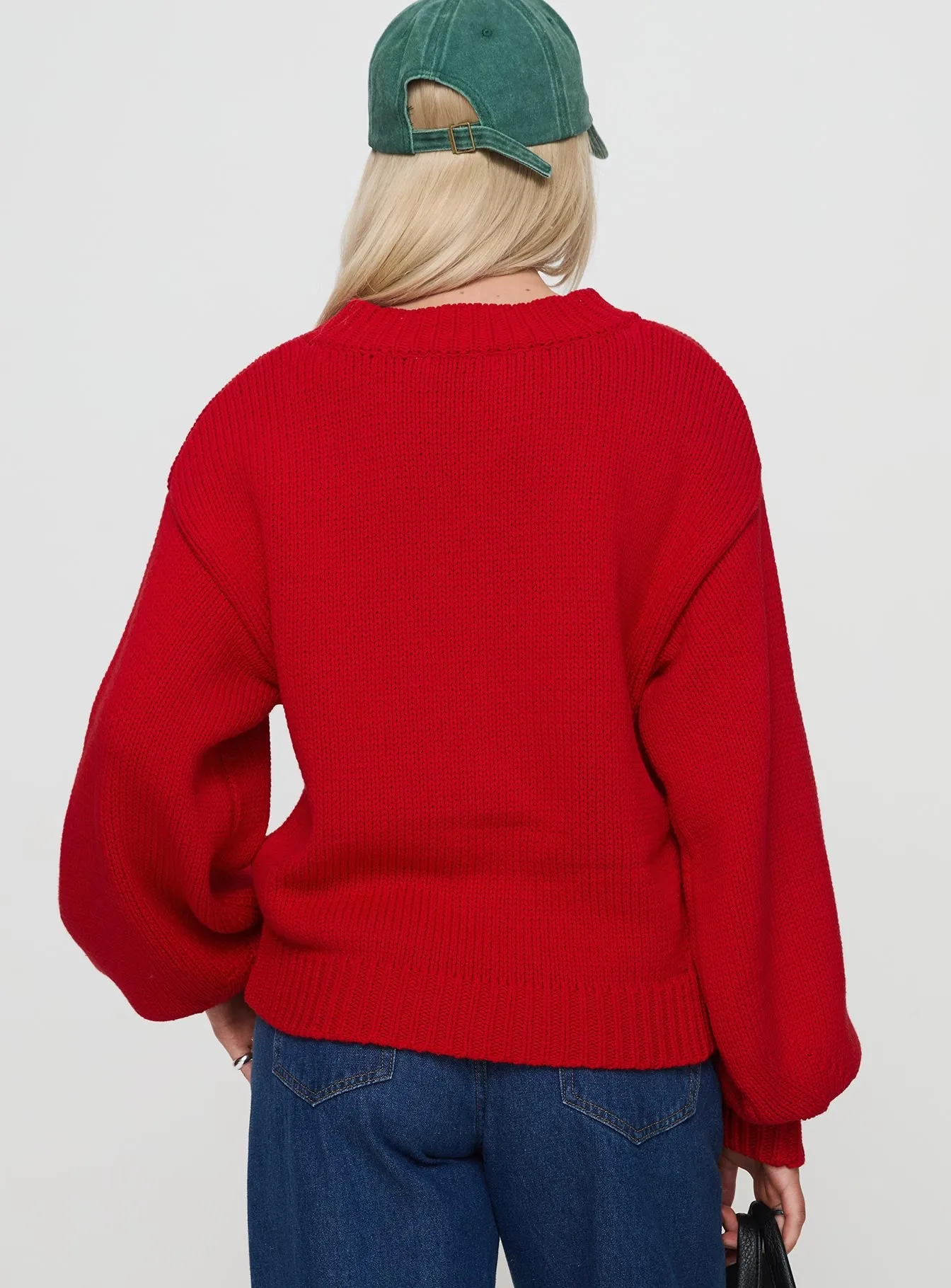 Harmony Sweater Red