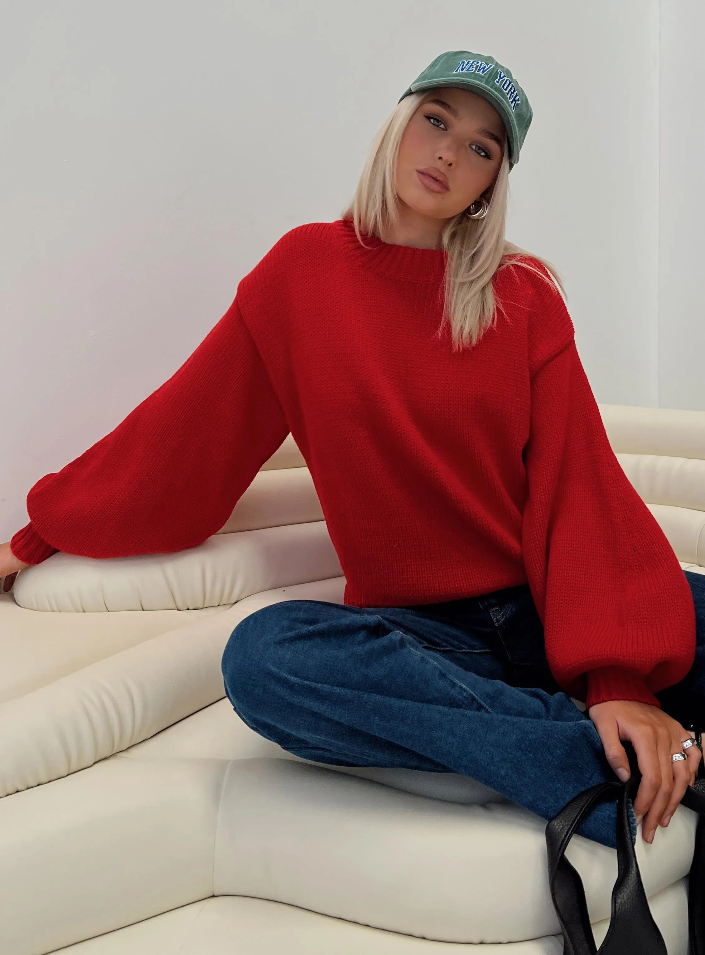 Harmony Sweater Red