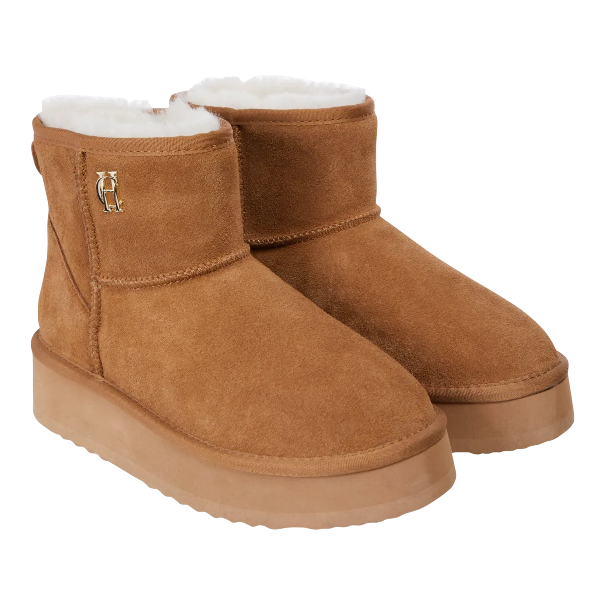 Holland Cooper Shearling Platform Boot