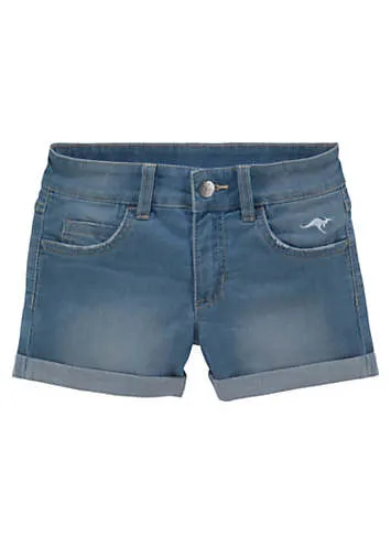 KangaROOS Kids Embroidered Denim Shorts | Grattan