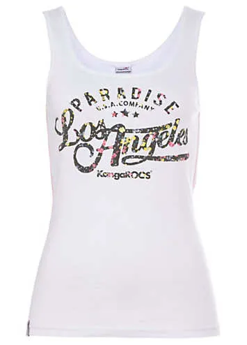 KangaROOS Retro Print Vest Top | Grattan