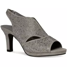 Karen Scott Womens Brilee Embellished Peep Toe Pumps