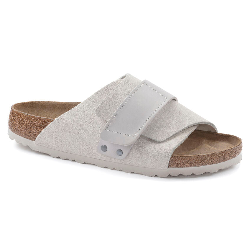 Kyoto Women - Antique White Nubuck and Suede Leather||Kyoto pour femmes - Nubuck et suède blanc antique