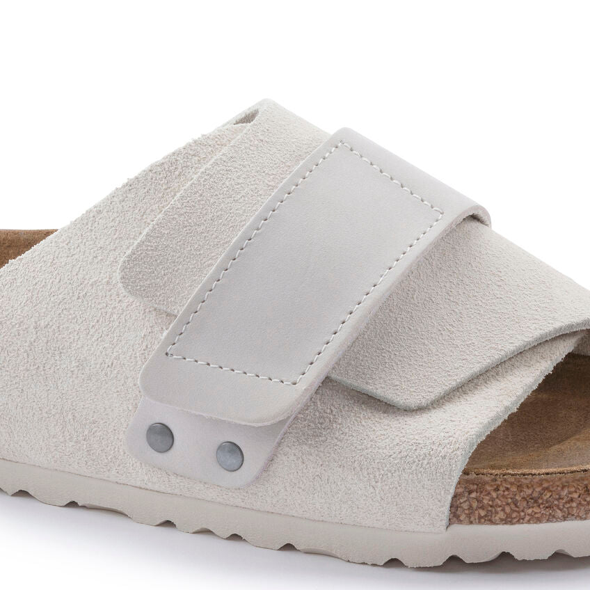 Kyoto Women - Antique White Nubuck and Suede Leather||Kyoto pour femmes - Nubuck et suède blanc antique